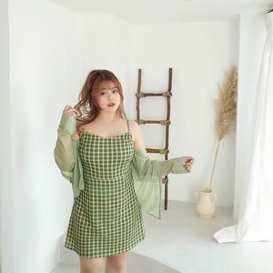 Cute dress with top coat